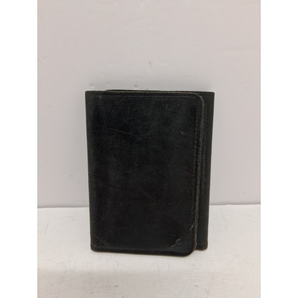 International Harvester Company Mens Black Leather Wallet